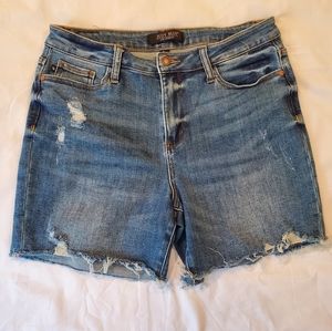 Judy Blue High-Rise Mid-Thigh Shorts Size Large JB150052